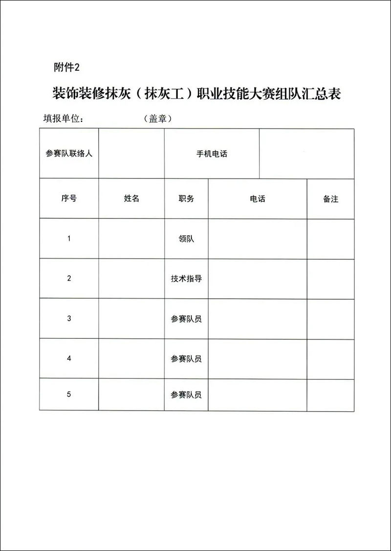 關于轉發《長沙市住房和城鄉建設局關于舉辦2021年長沙市建設工程行業職業(裝飾裝修抹灰)技能選拔賽的通知》的通知